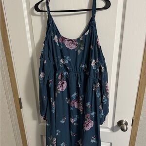 Torrid Dark Blue Floral Dress